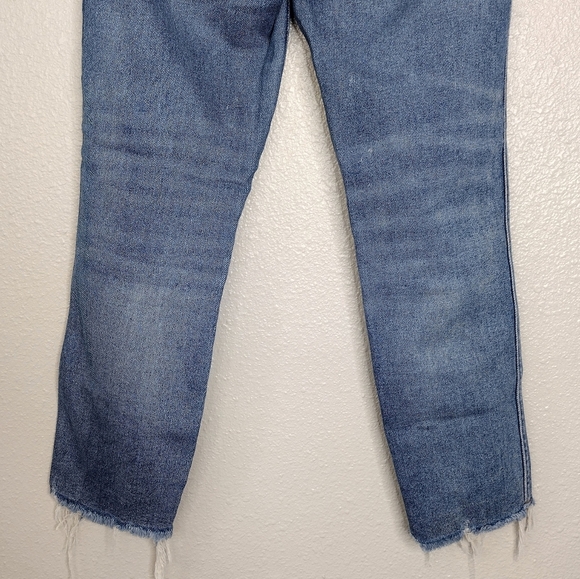 Point Sur Women's Denim Distressed High Tower Straight Jeans Size 27P - Picture 8 of 16